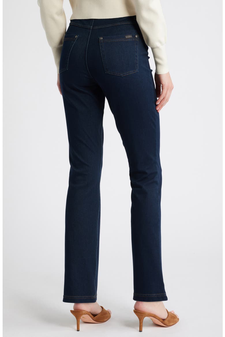 Baby Bootcut Denim Leggings, Alternate, color, BLACK INDIGO