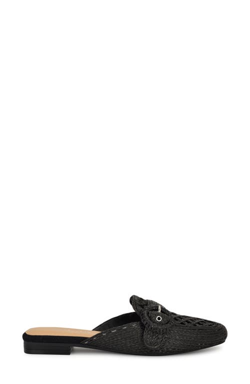 Nine West Caspe Woven Mule In Black