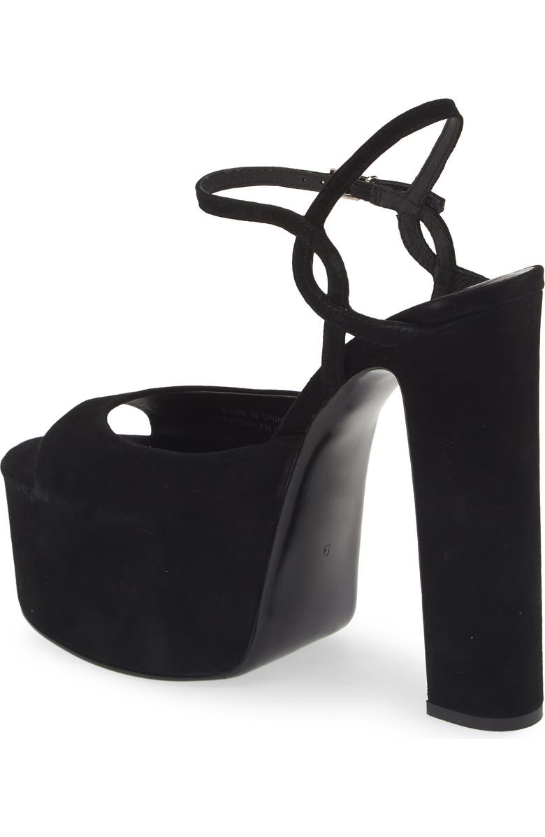 Jeffrey Campbell Ever Last Ankle Strap Platform Sandal, Alternate, color, Black Suede