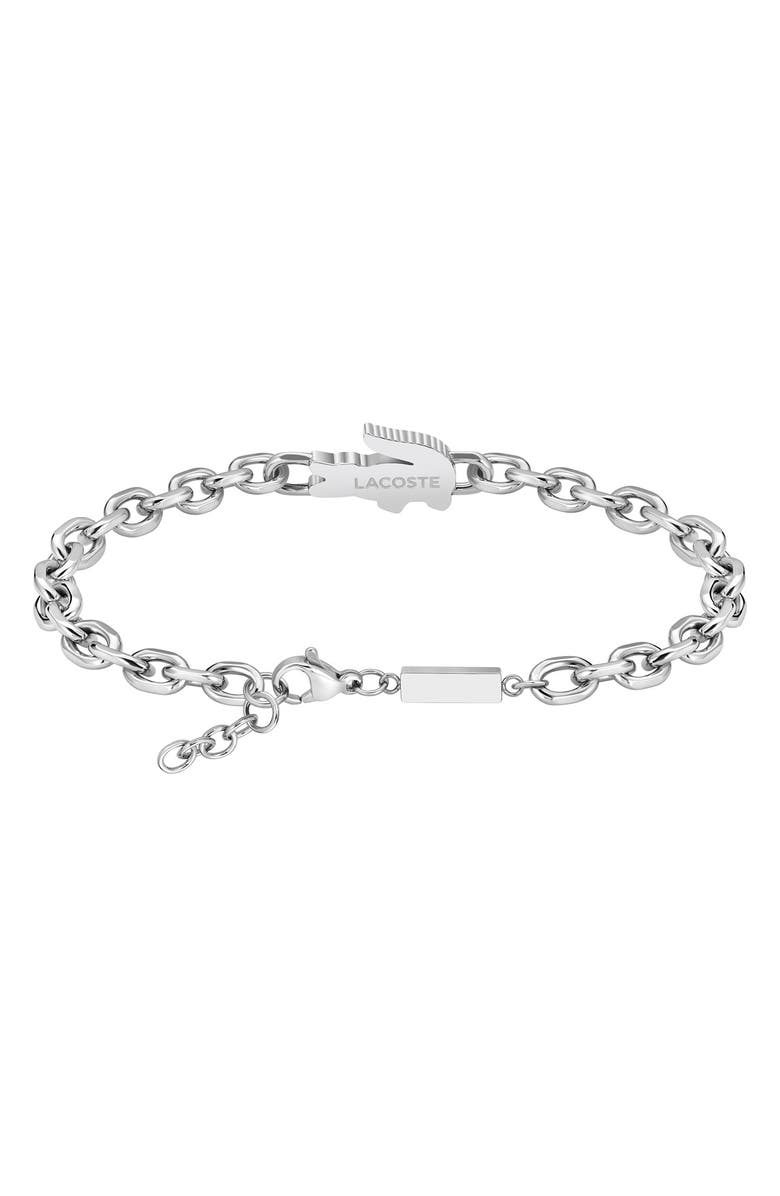 Lacoste Arthor Crocodile Chain Bracelet, Alternate, color, 