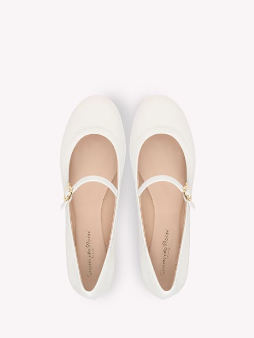 Shop Gianvito Rossi Carla Ballerina In White
