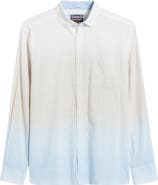 Johnston & Murphy Wavy Diamond Print Cotton Button-Up Shirt