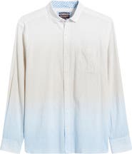 Johnston & Murphy Wavy Diamond Print Cotton Button-Up Shirt