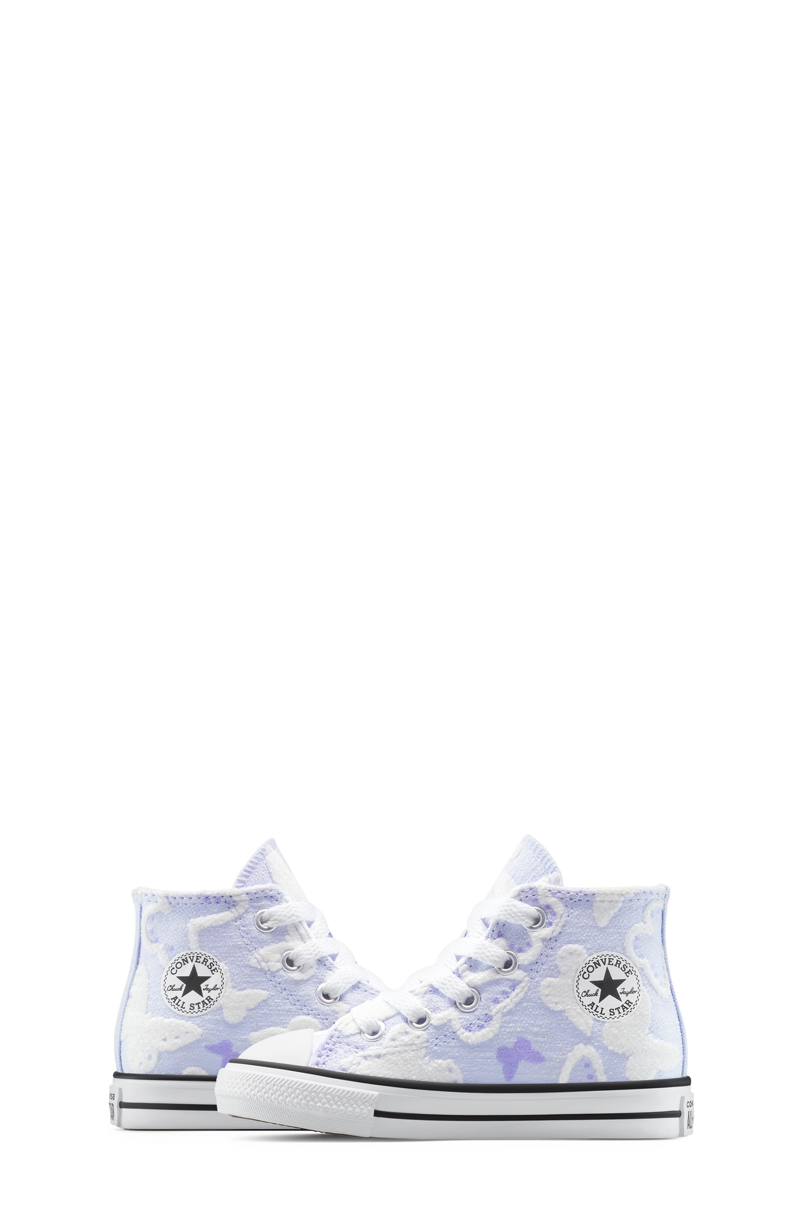 Converse Kids' Chuck Taylor<sup>®</sup> All Star<sup>®</sup> High Top Sneaker, Alternate, color, Blueberry Ice/ Violet Heat