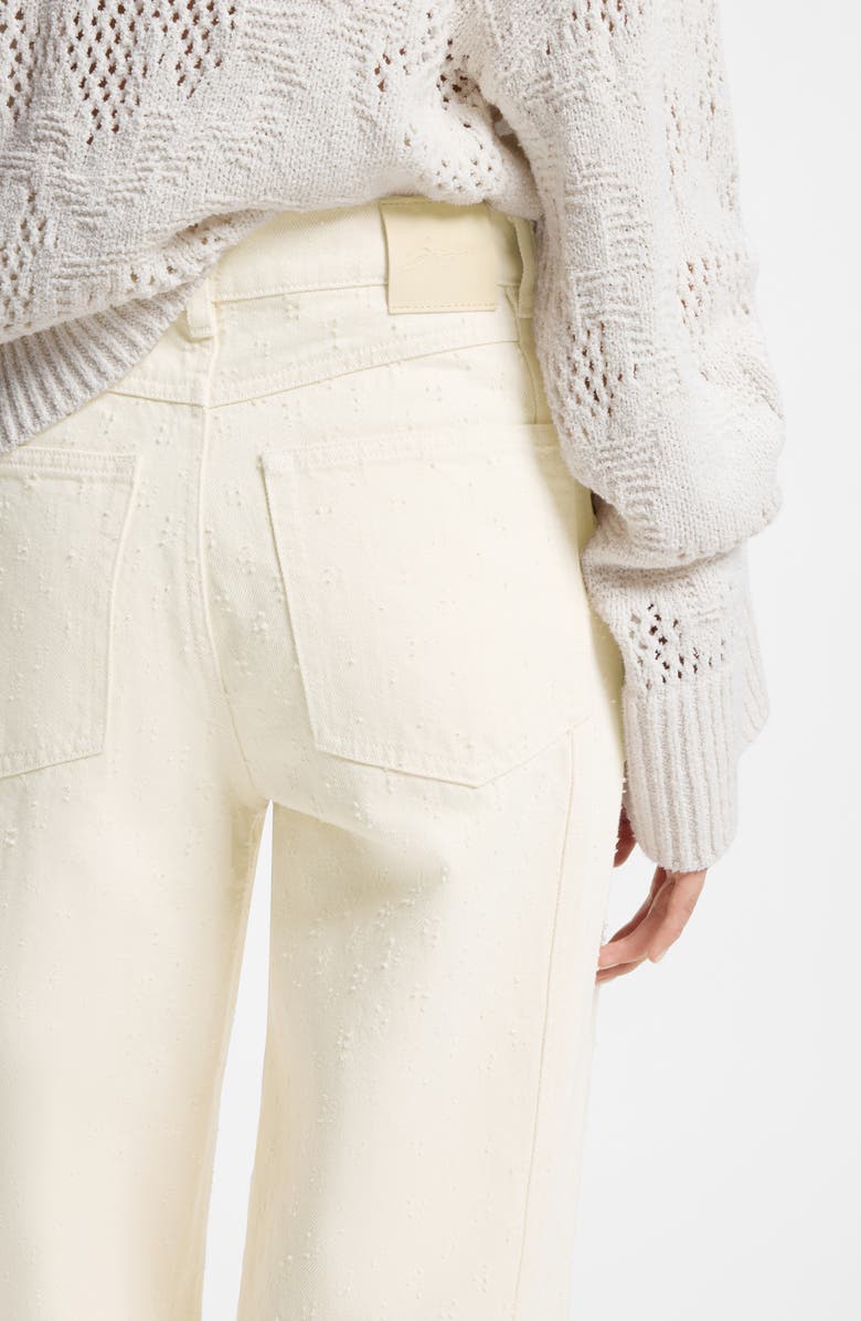 BOSS Orange Wide-Leg Jeans, Alternate, color, Soft Cream