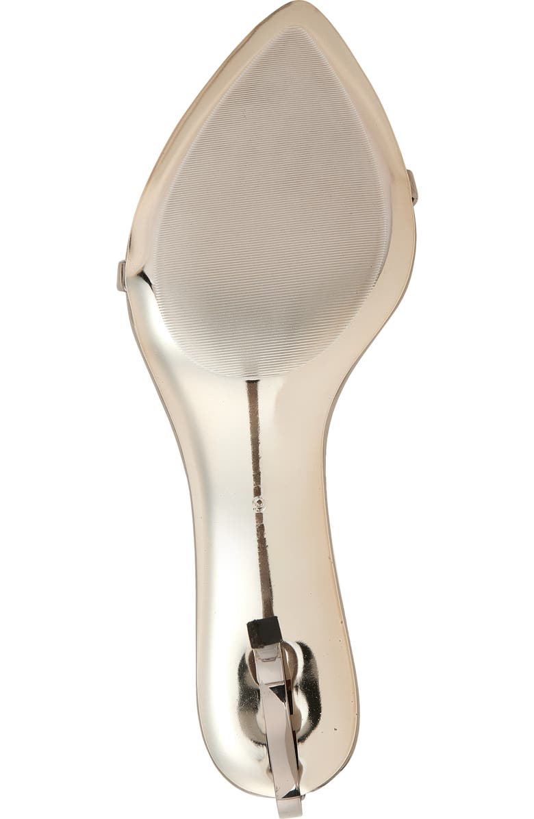 Jeffrey Campbell Obsession Ankle Strap Sandal, Alternate, color, Pewter Mirror Combo