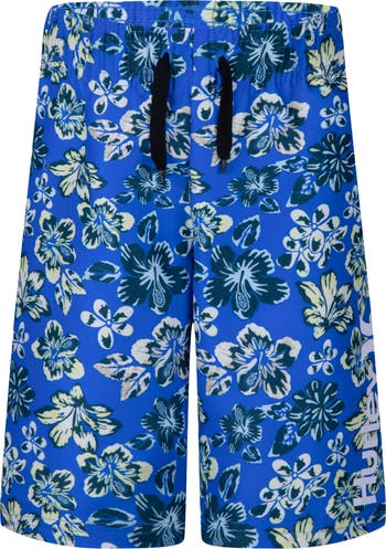 Kids' Floral Dri-FIT Swim Shirt & Trunks Set