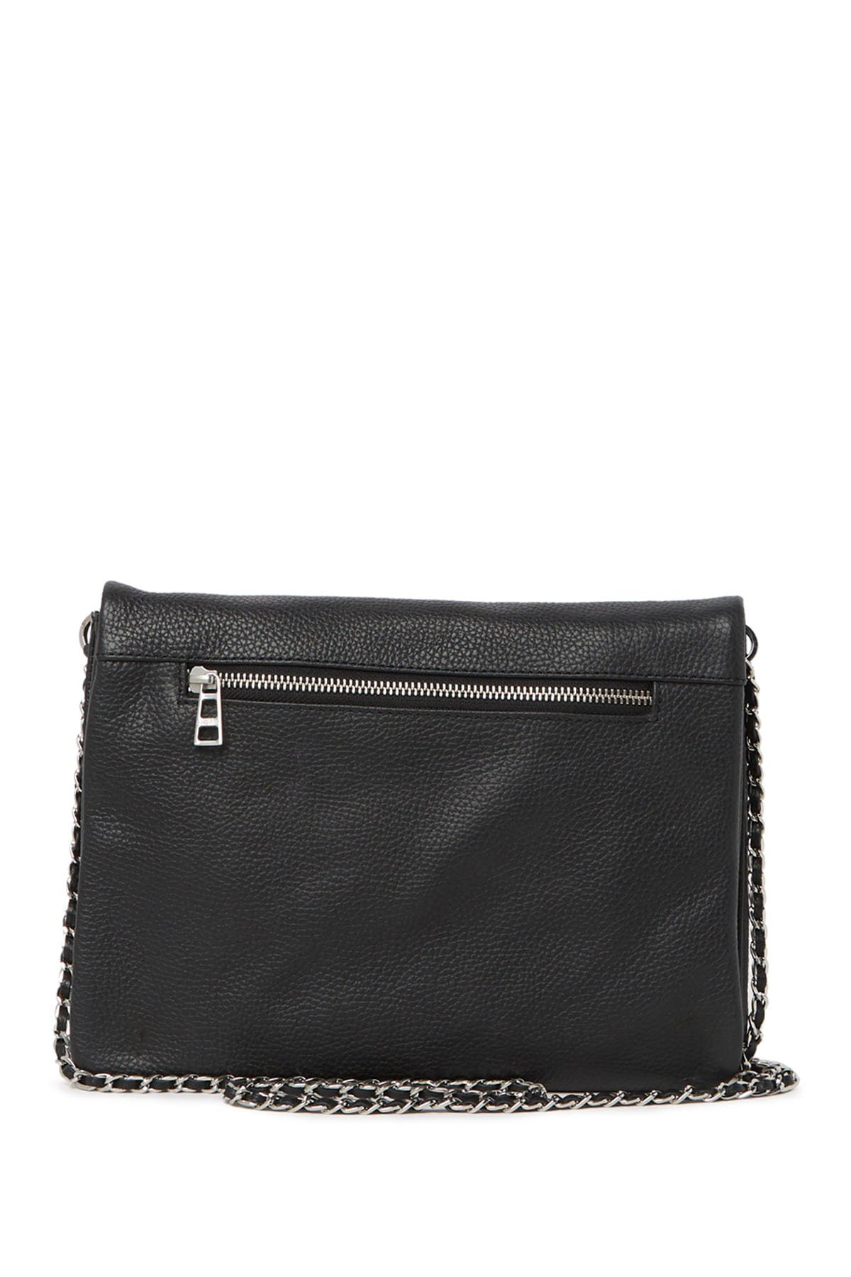 Zadig & Voltaire Rick XL Blason Grained Crossbody Bag, Alternate, color, 