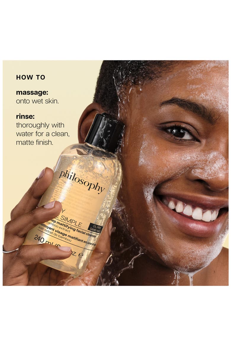 purity made simple oil-free one-step mattifying facial cleanser, Alternate, color, NO COLOR