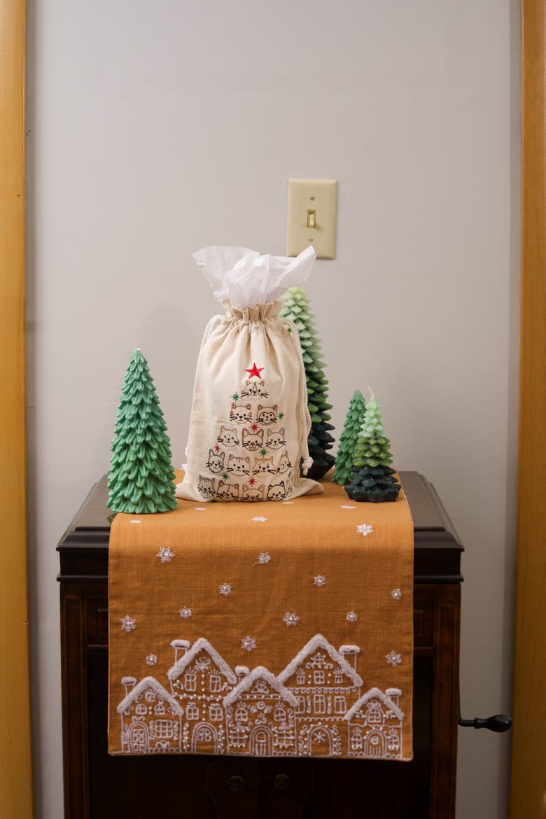 Cat Tree Gift Bag, Alternate, color, Off-White