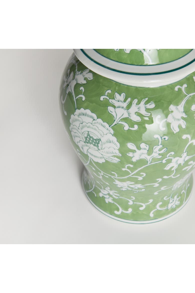 Imperial Lotus Lidded Ginger Jar, Alternate, color, Green