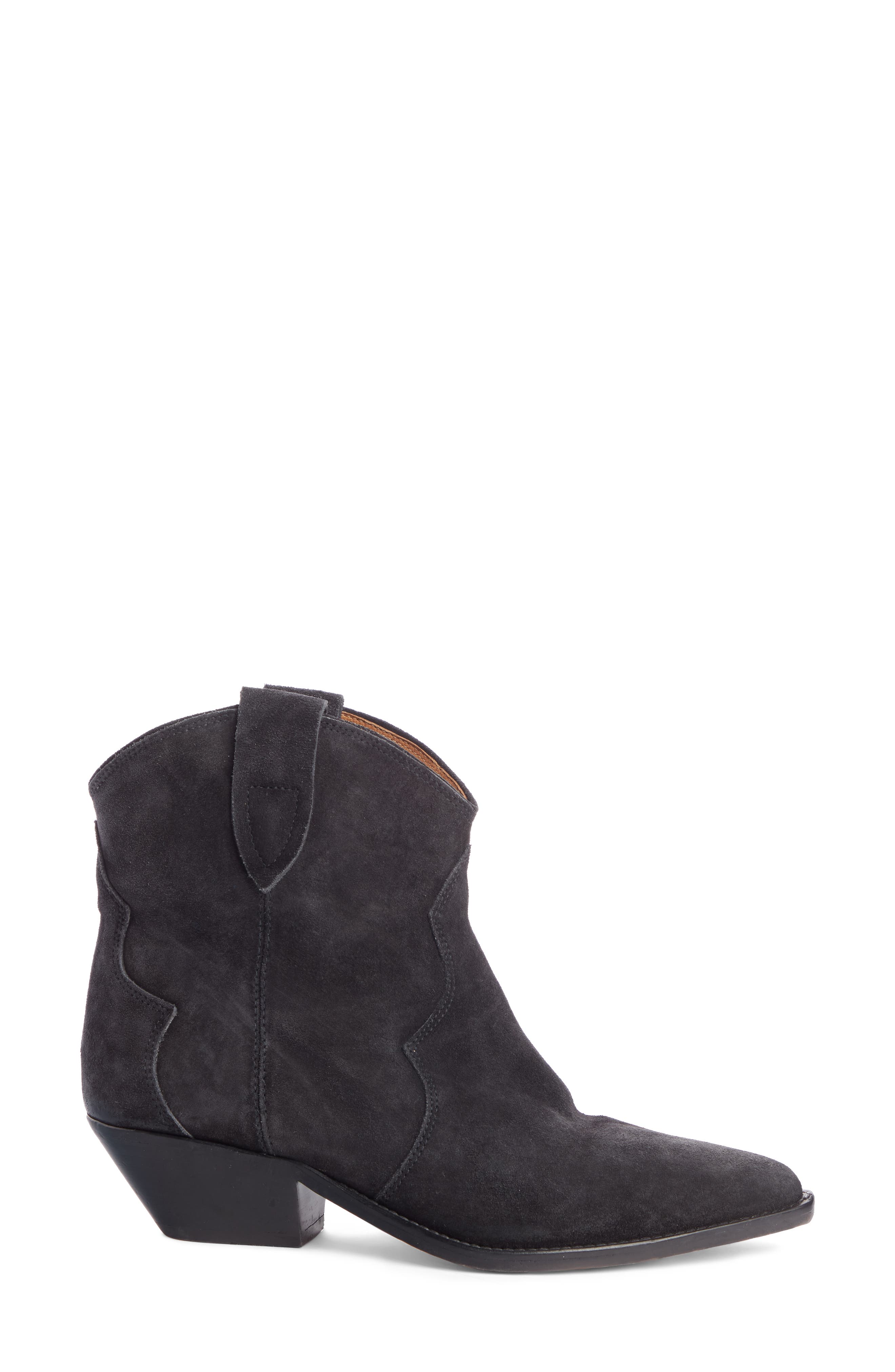 Dewina Western Boot, Alternate, color, FADED BLACK SUEDE