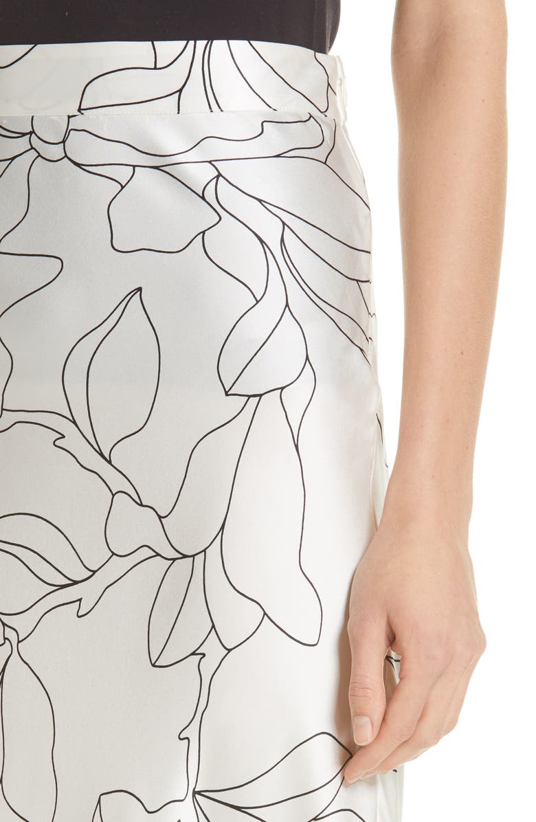 Equipment Iva Floral Silk Midi Skirt, Alternate, color, 