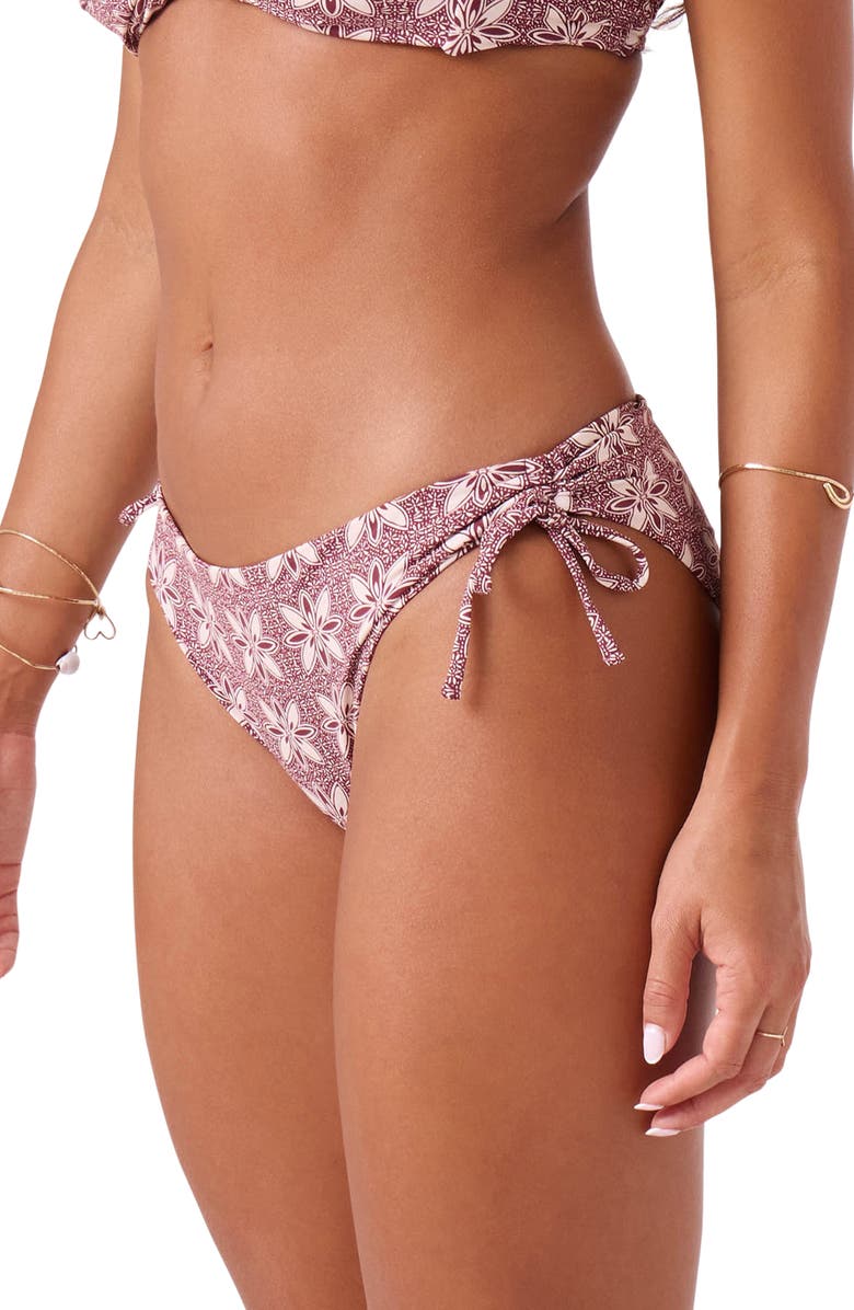 Roxy Batik Bloom Hipster Bikini Bottoms, Alternate, color, 
