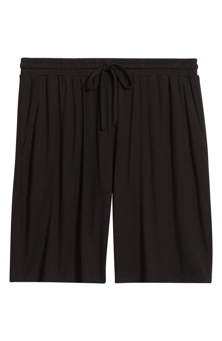 Nordstrom Moonlight Modal Blend Drawstring Lounge Shorts, Alternate, color, Black