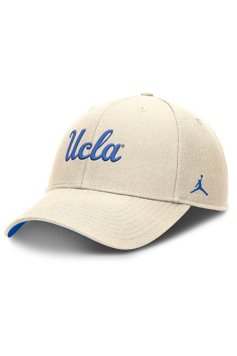 Men's Jordan Brand Natural UCLA Bruins Rise Primetime Performance Trucker Adjustable Hat, Main, color, Natural