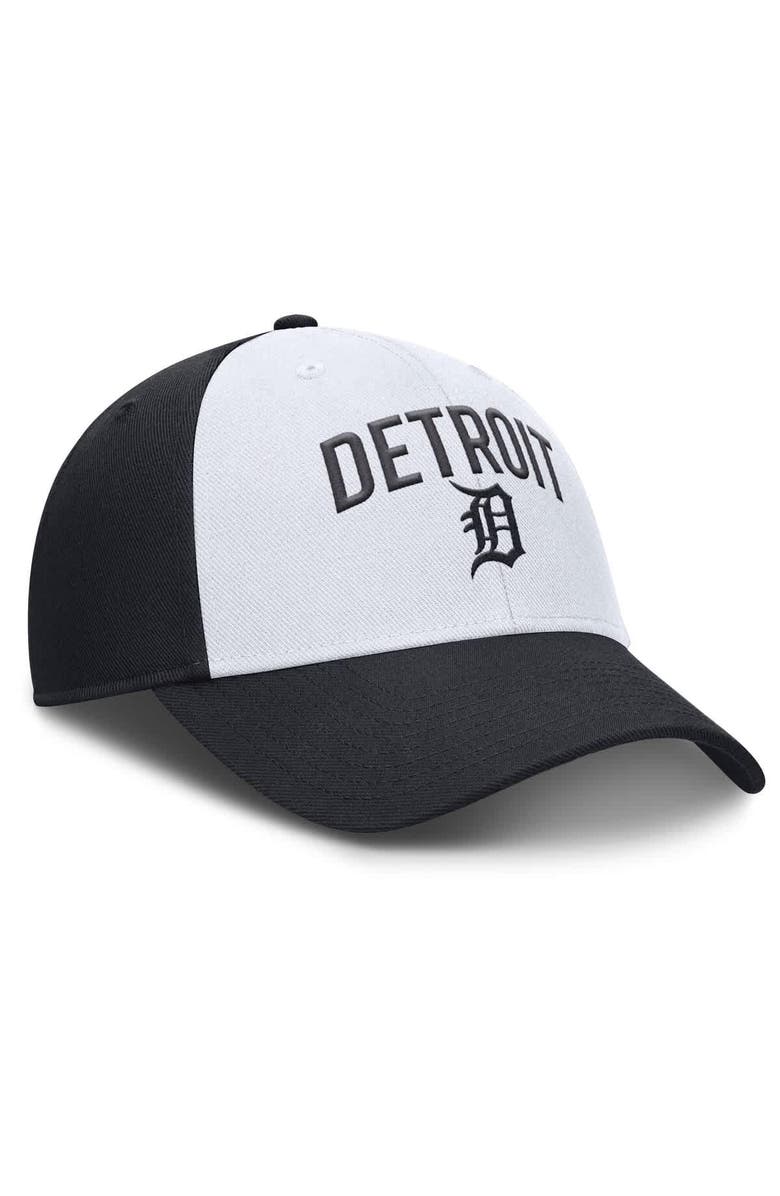 Nike Men's Nike White/Navy Detroit Tigers Club Performance Adjustable Hat, Alternate, color,