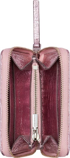 折りたたみ財布 Tory Burch SMALL KIRA MOTO QUILT LLIC ZIP-AROUND WALLET Small Kira Moto Quilt Metallic Zip-Around Wallet: Women's