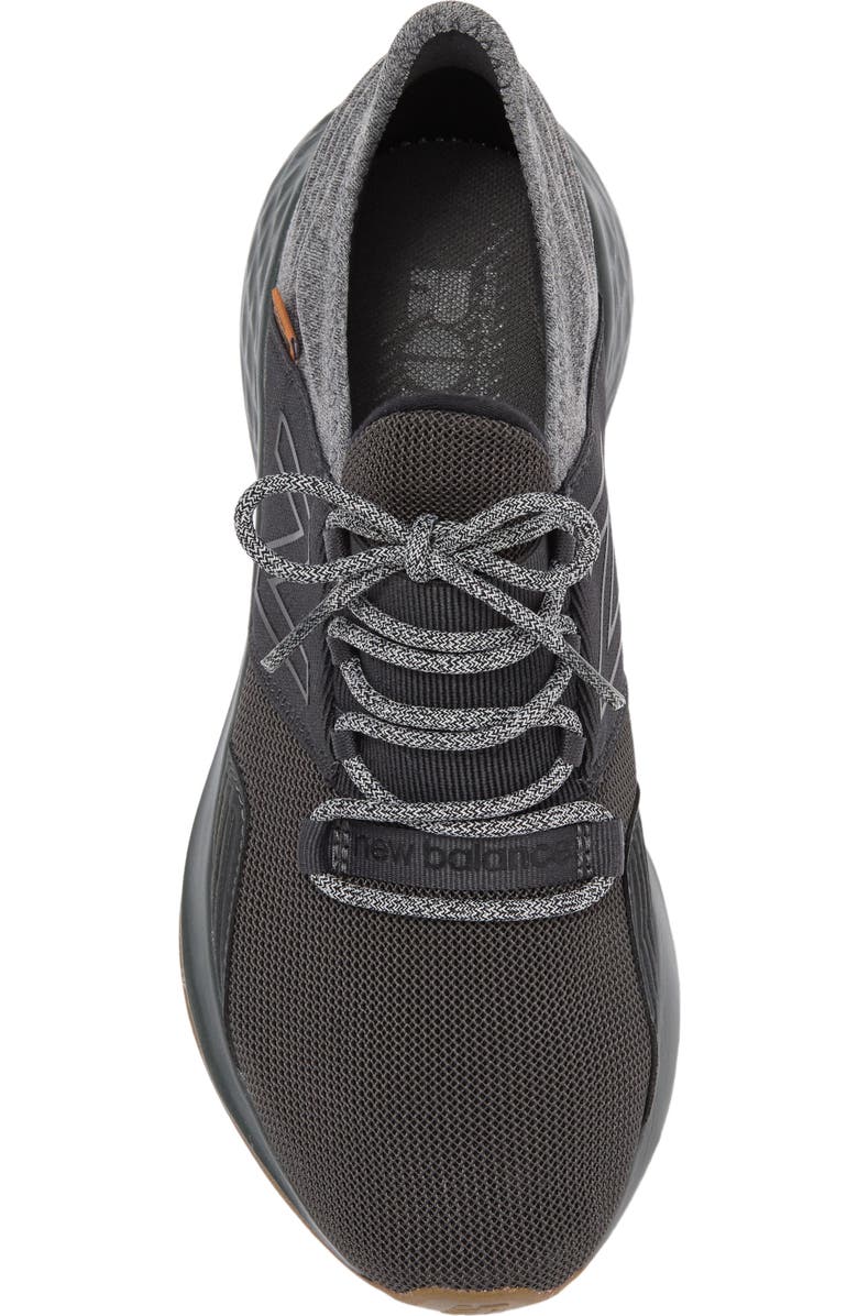 New Balance Fresh Foam Roav Knit Sneaker, Alternate, color, Blacktop/ Gum
