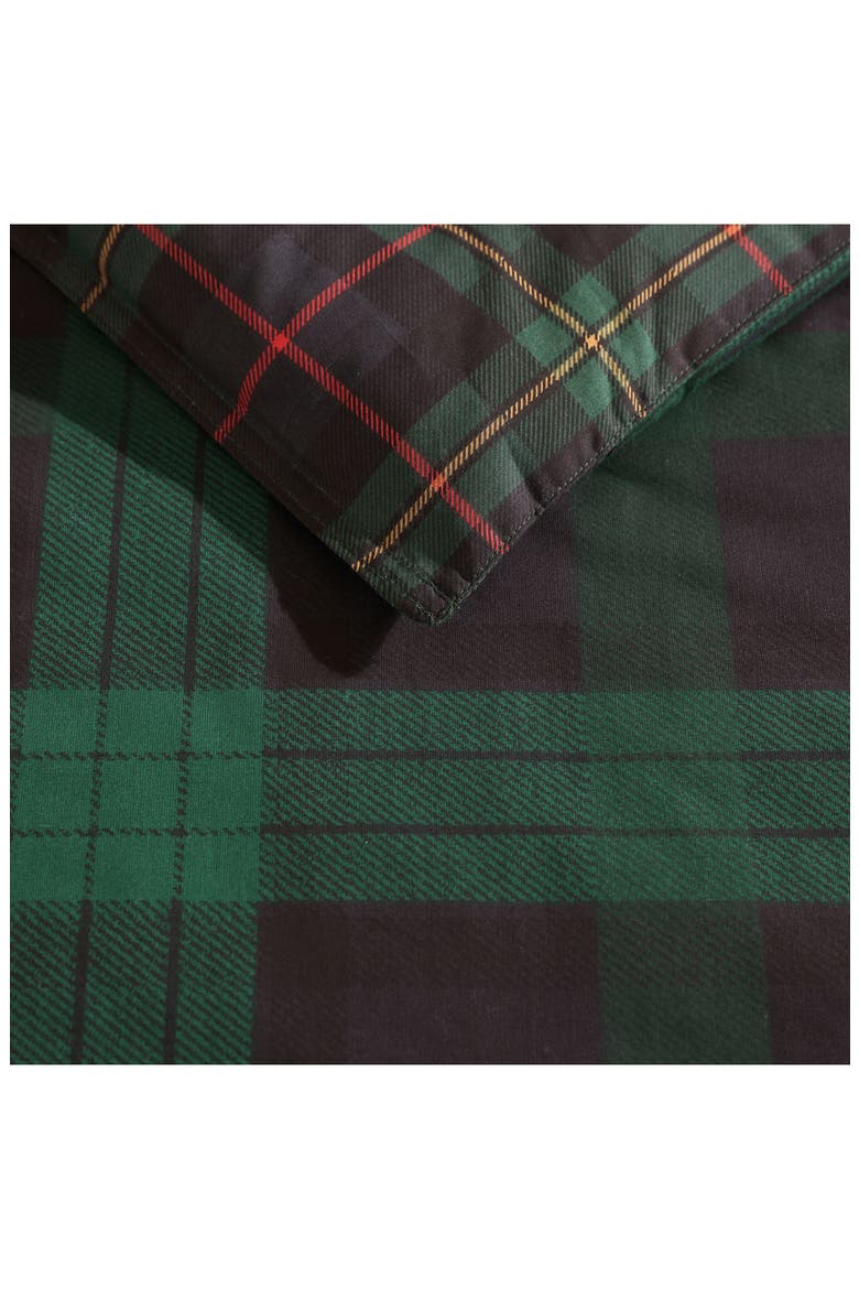 Woodland Tartan Plaid Twin Comforter Set, Alternate, color, PINE