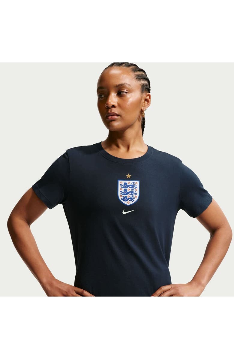 Nike Women's Nike Blue England National Team Crest T-Shirt, Alternate, color, Blue