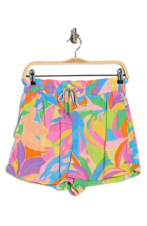 Heatwave Paperbag Waist Cover-Up Shorts
