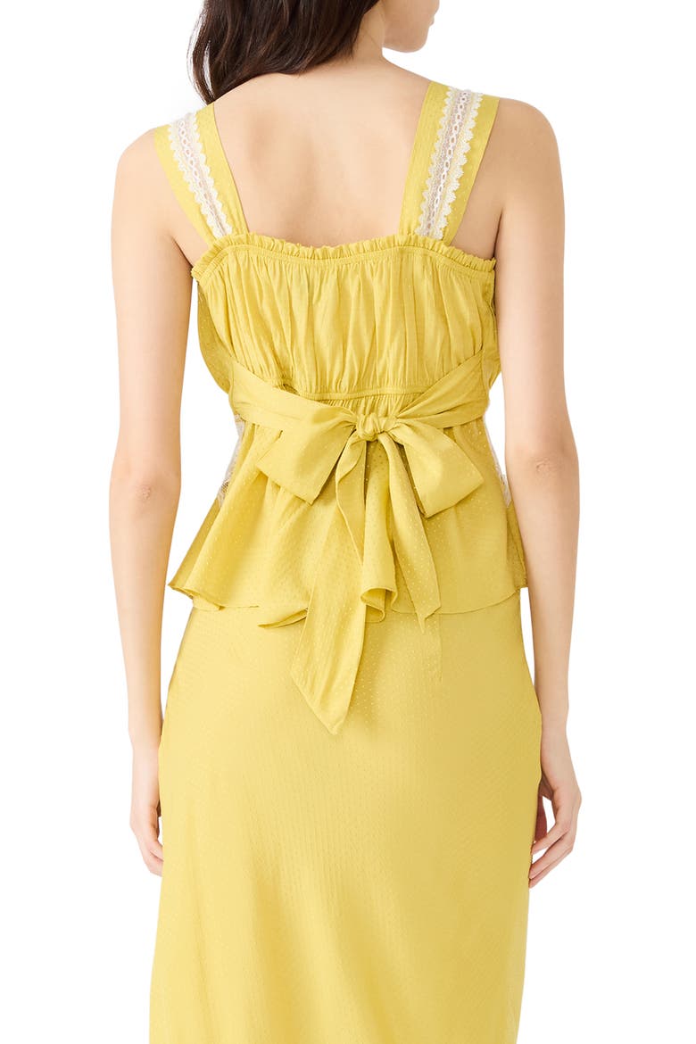 Cinthia Lace Trim Tank, Alternate, color, GOLDEN LIME