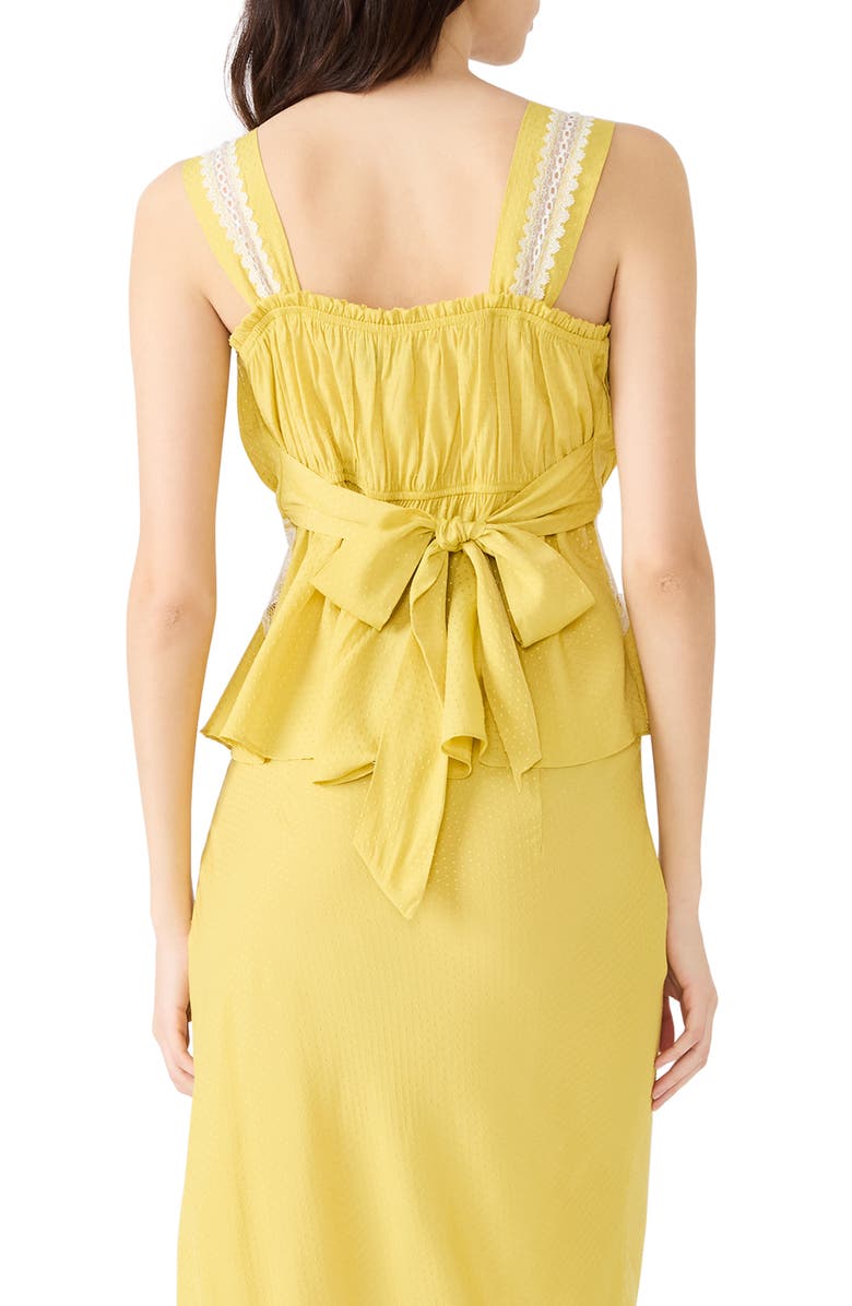 Steve Madden Cinthia Lace Trim Tank, Alternate, color, Golden Lime