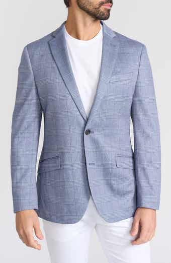 SAVILE ROW CO Shoreditch Plaid Knit Blazer