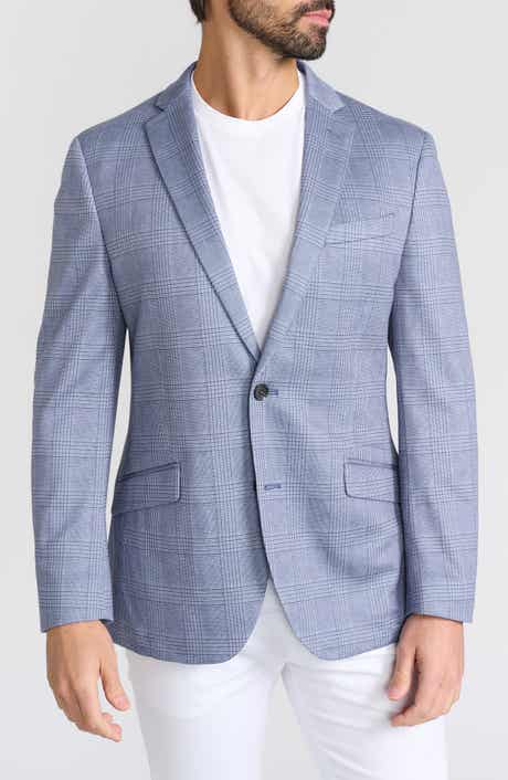 SAVILE ROW CO Shoreditch Plaid Knit Blazer