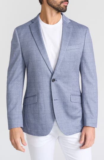 Savile Row Co Shoreditch Plaid Knit Blazer
