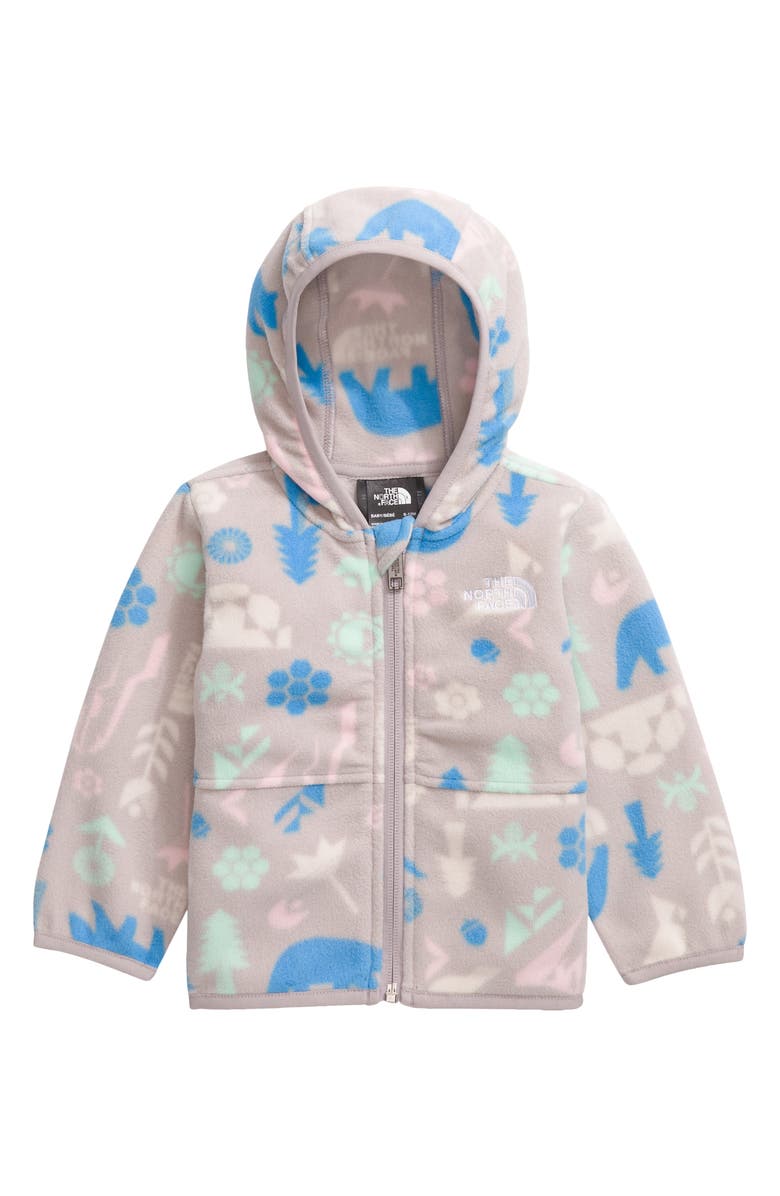 The North Face Kids' Glacier Zip Hoodie, Main, color, Moonstone Grey Multi Pitch