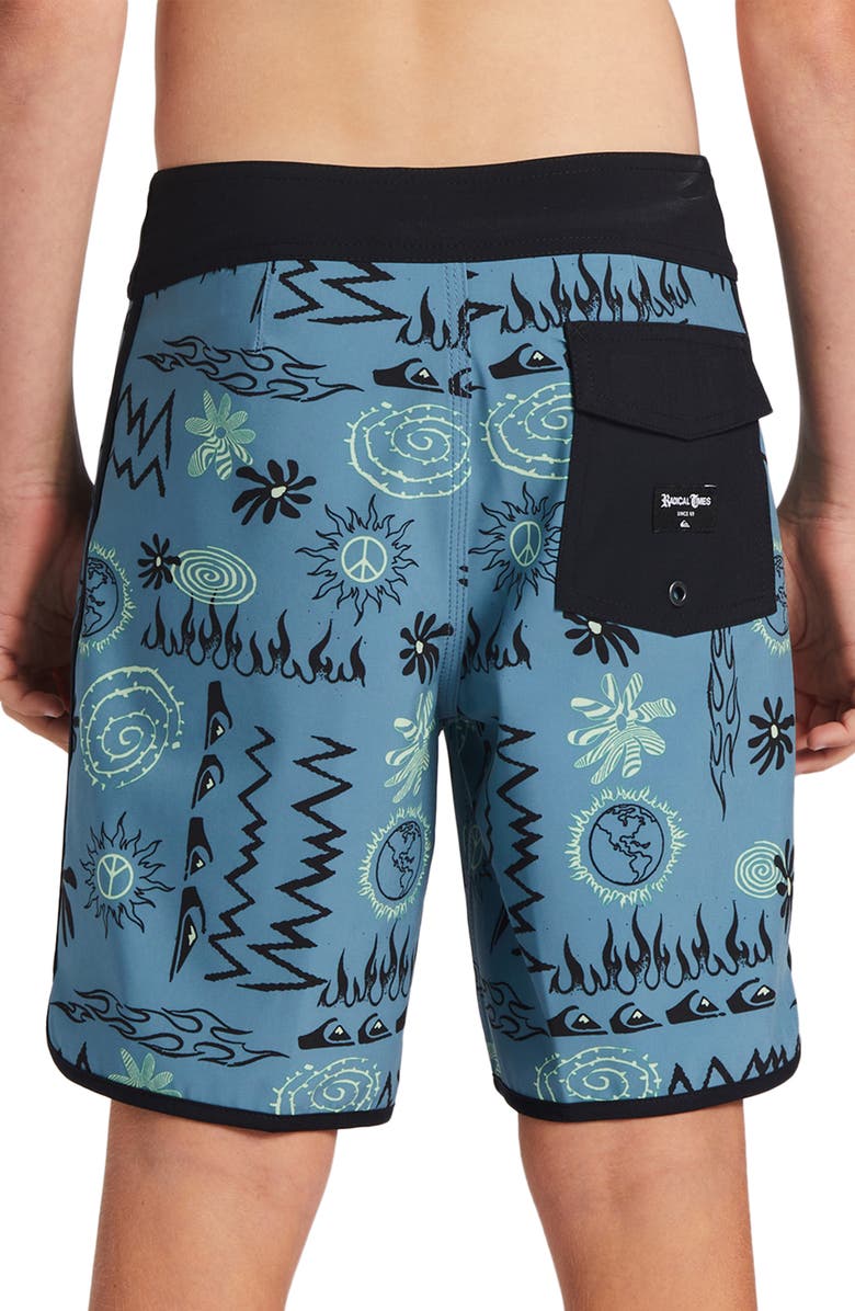 Quiksilver Surfsilk Radical Scallop Board Shorts, Alternate, color,