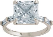 Sterling Forever Princess-Cut Cubic Zirconia Ring