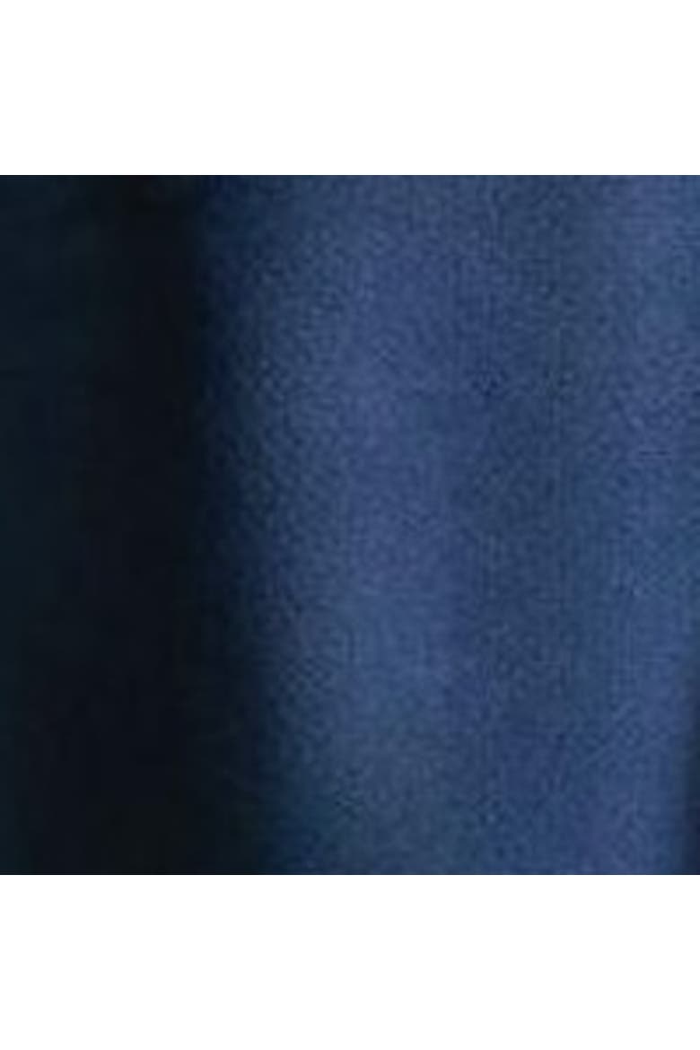 Twill Bardot Off The Shoulder Dress, Alternate, color, Navy