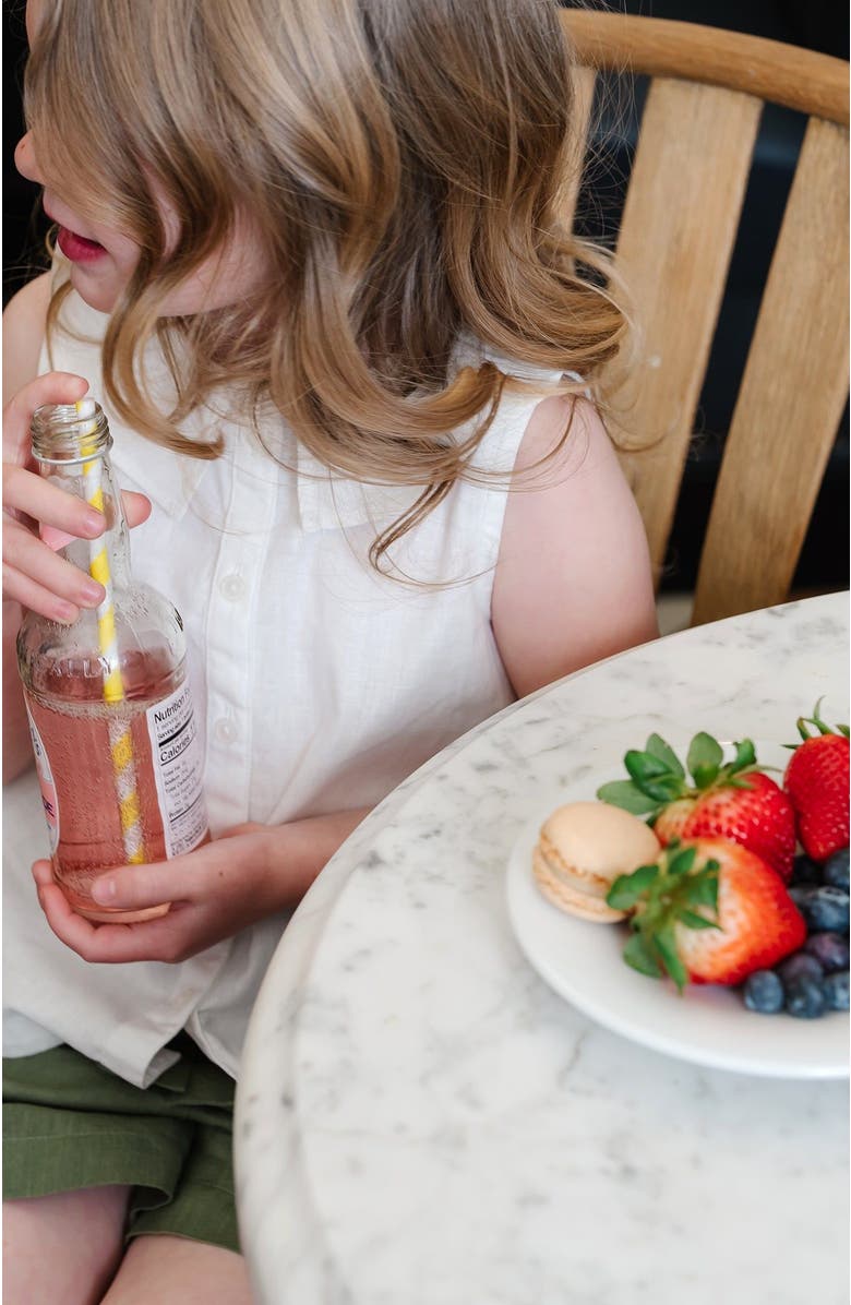 Hope & Henry Girls' Pull-On Cinched Waist Linen Short, Toddler, Alternate, color, 