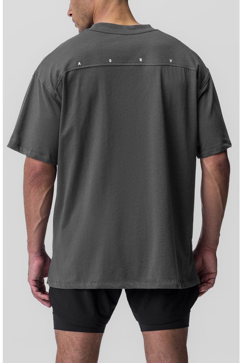 Stretch Supima® Cotton Oversize T-Shirt, Alternate, color, SPACE GREY