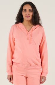 Cache Coeur Maternity and Nursing Hoodie Coconut