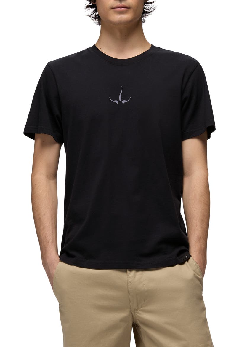 Heritage Logo Organic Cotton Graphic T-Shirt, Main, color, BLACK