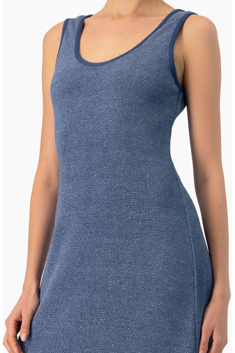 Scoop Neck Long  Dress, Alternate, color, Blue