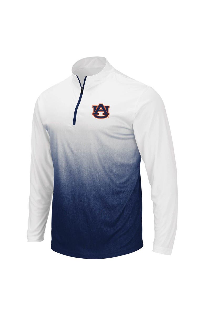 COLOSSEUM Men's Colosseum Navy Auburn Tigers Magic Team Logo Quarter-Zip Jacket, Alternate, color, 