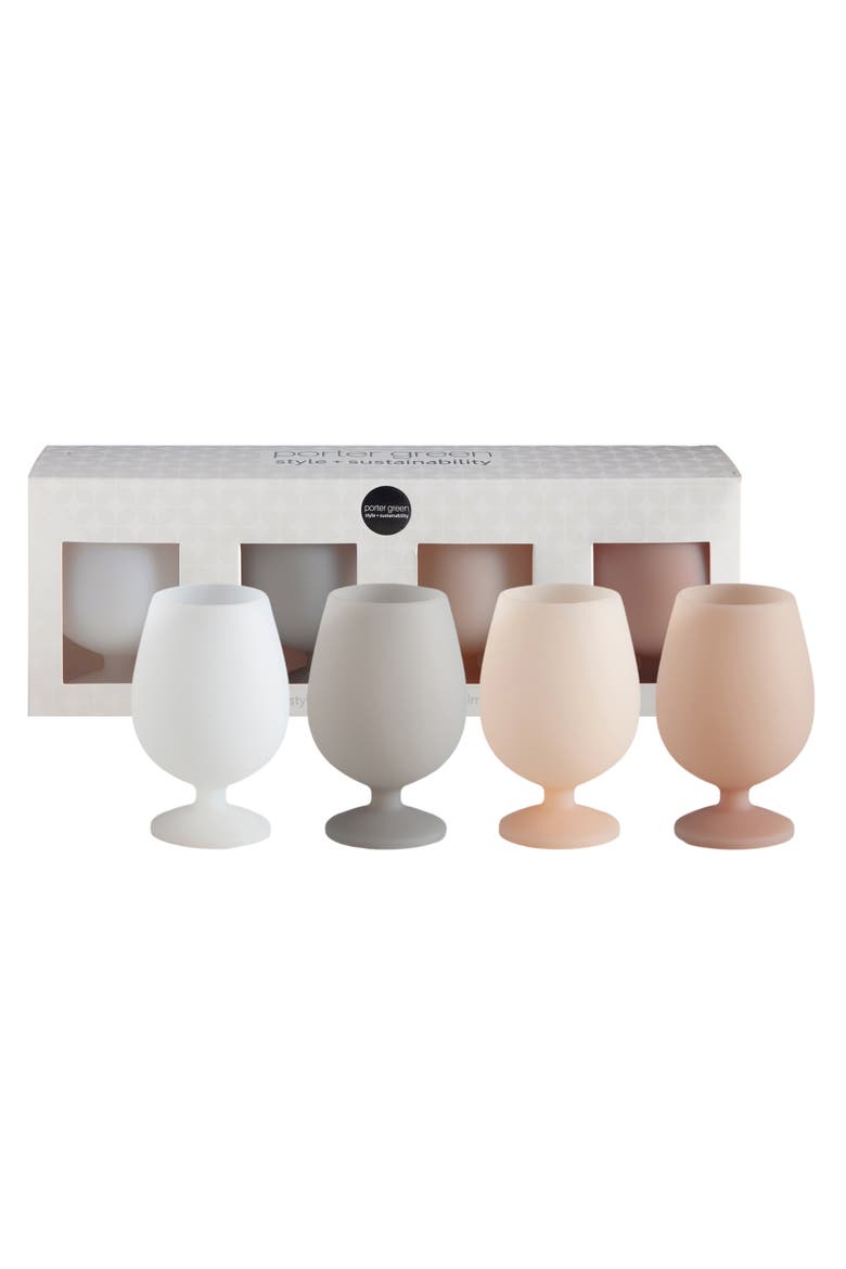 Stemm | Silicone Unbreakable Wine Glasses, Main, color, Winter