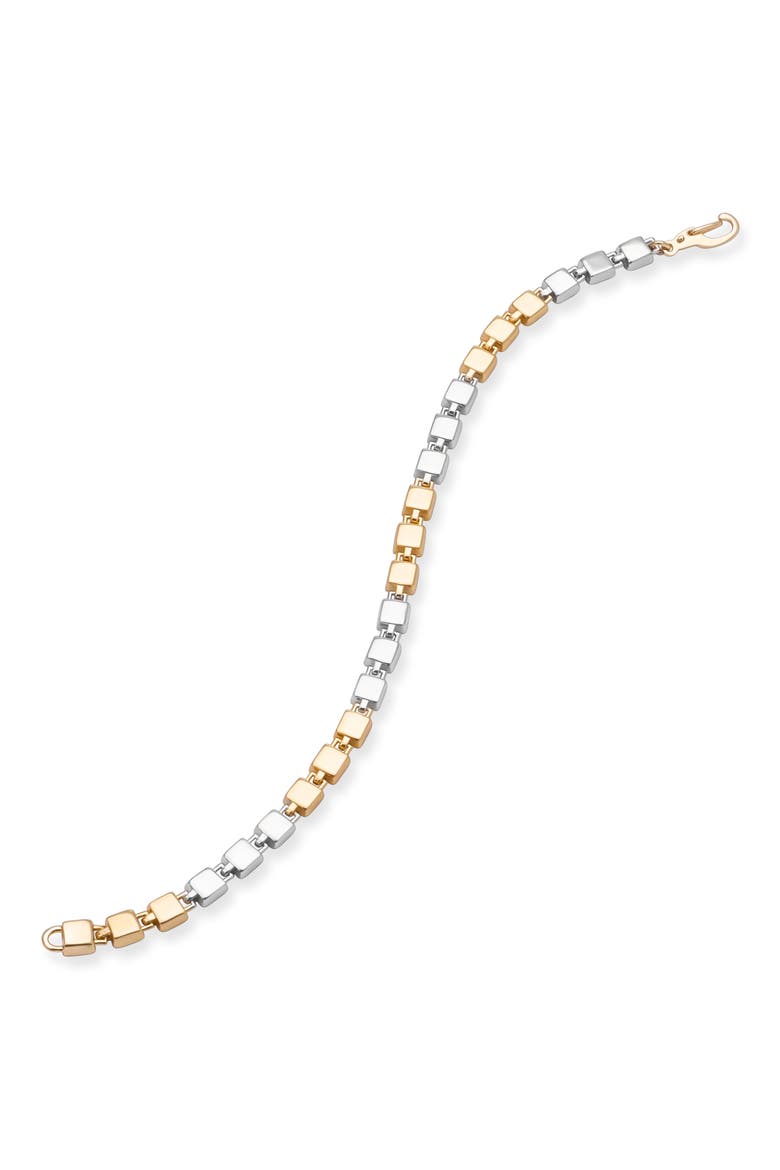 Cadence Link Bracelet, Main, color, SILVER/ GOLD