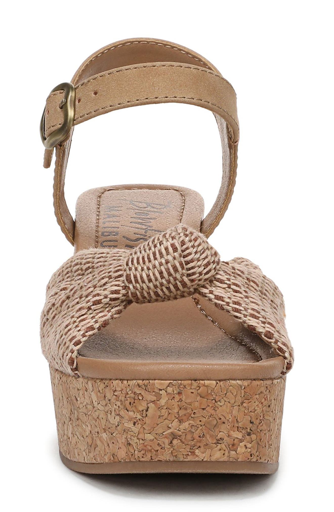 Blowfish Malibu Adore Platform Wedge Sandal, Alternate, color, Natural Sand Crochet