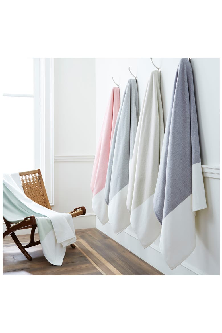 Block Pareo Beach Towel, Alternate, color, INDIGO