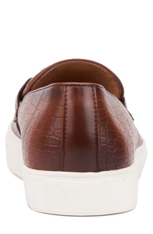 X-ray Xray Zeth Croc Embossed Horsebit Loafer In Cognac
