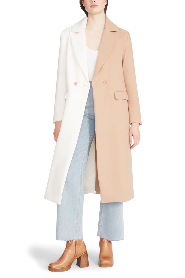 Caroline Colorblock Coat, Alternate, color, CAMEL