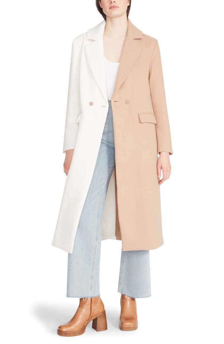 Steve Madden Caroline Colorblock Coat, Alternate, color,
