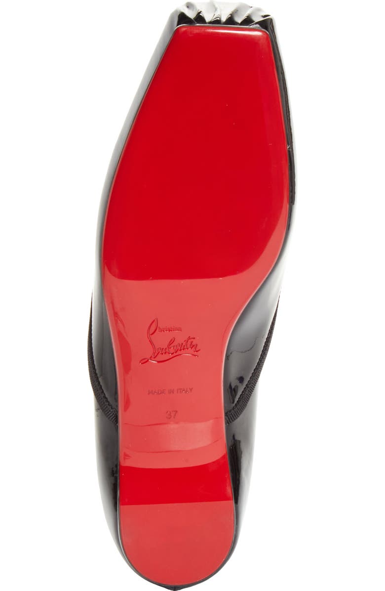Christian Louboutin Cassiasticina Ballet Flat, Alternate, color, Black/ Black