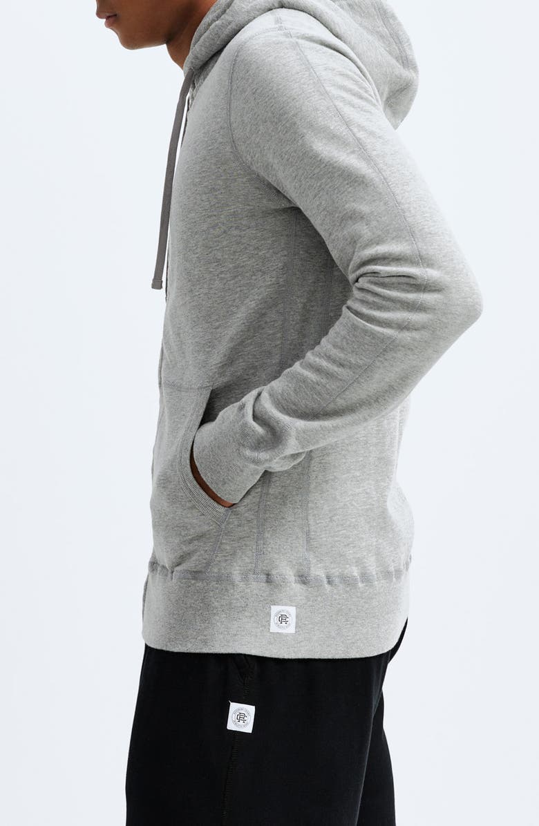 Reigning Champ Zip Hoodie, Alternate, color, Heather Grey